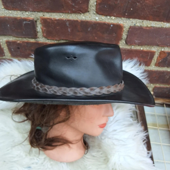 Dingo Australia‎ Black Leather cowboy hat main image 9